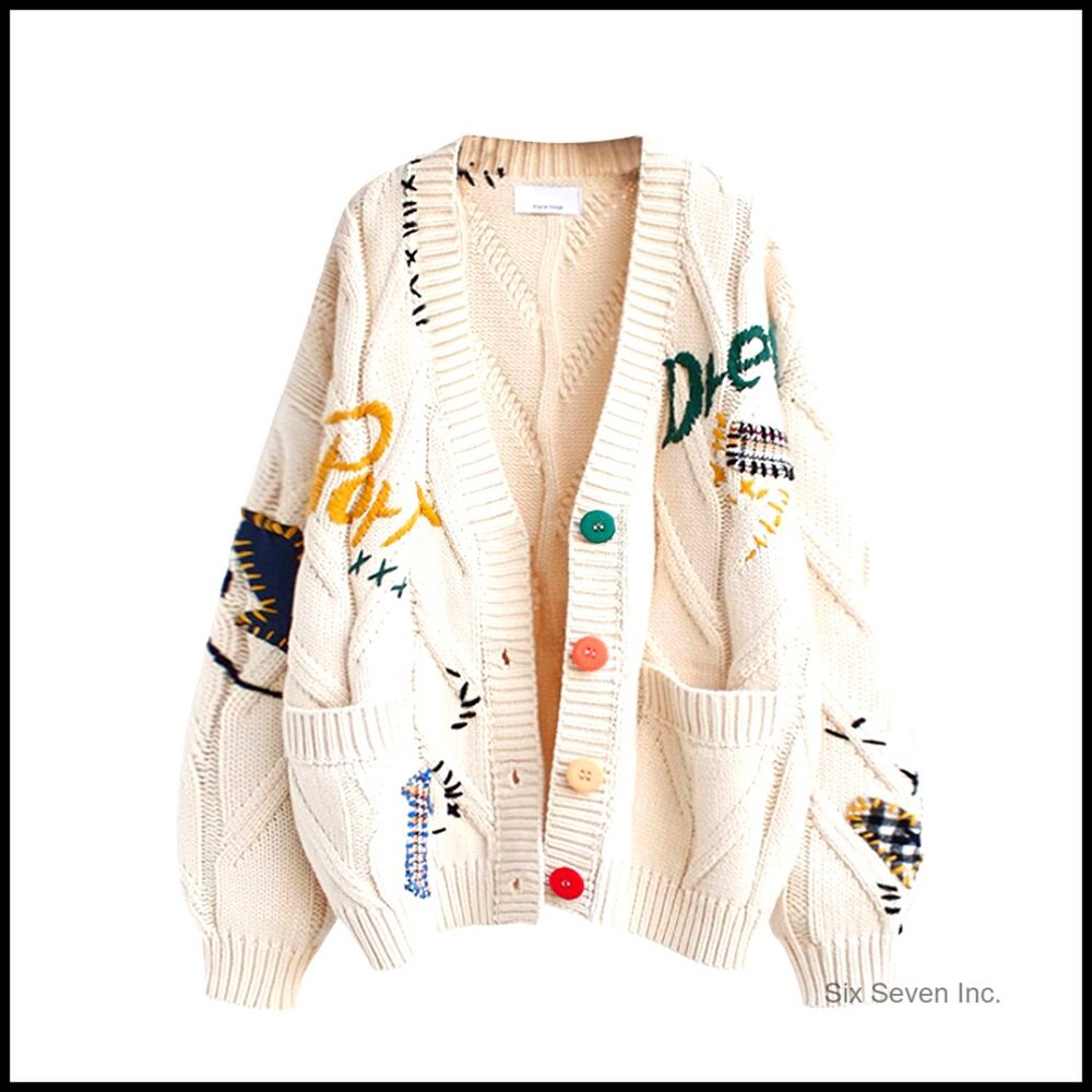 Cable Knit Open Front Cardigan Chunky Knit Oversized Chic Sweater Coat